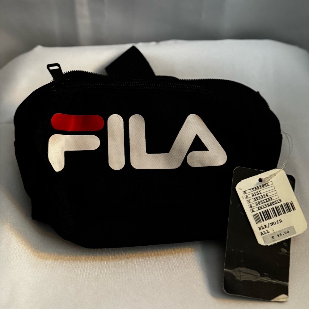 Fila Black and White Belt Bag